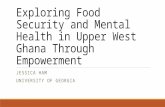 IFPRI Gender Methods Seminar, May 28, 2015: Exploring Food Security and Mental Health in Upper West Ghana Through Empowerment