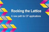 Cloud Foundry Summit 2015: Rocking the Lattice: A New Path for Cloud Foundry Applications