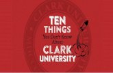 10 Things You Don't Know About Clark University