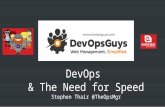 Atmosphere Conference 2015: DevOps and the Need for Speed