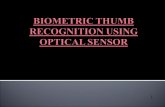 Biometric thumb recognition