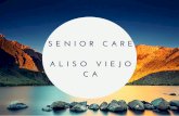 Finding Senior Care in Aliso Viejo
