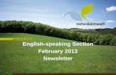natur&ëmwelt English-speaking Section newsletter 2013 02