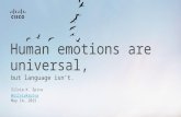 Human emotions are universal, but language isn't.