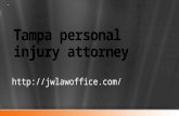 Tampa personal injury attorney