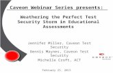 Caveon Webinar Series - Weathering the Perfect Test Security Storm May 2015