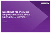 Breakfast for the Mind: Employment and Labour spring 2015 seminar