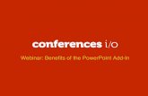 Conferences i/o Webinar: Benefits of PowerPoint Integration