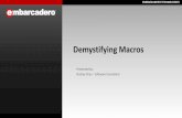 Demystifying macros with ER/Studio