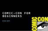Comic Con for Beginners