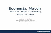 Economic Watch for the Retail Industry (March 30, 2009)