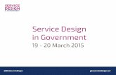 Service Design in Government 2015 - Conference Themes