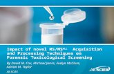 Impact of novel ms ms all acquisition and processing techniques on forensic toxicological screening
