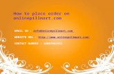 How to place order of abortion pill pack on onlinepillmart?