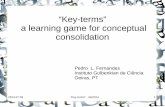 Key terms - a learning game for conceptual consolidation