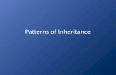10. patterns of inheritance
