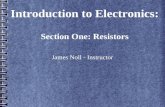 Introduction to Electronics  - Resistors
