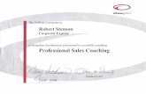 Sales Coaching Certificate