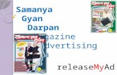 Advertising on Samanya Gyan Darpan Magazine