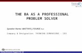 The Business Analyst as a Professional Problem Solver