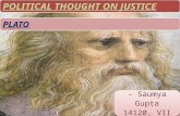 PLATO's political thought on Justice