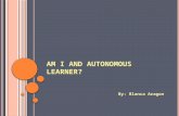 Blanca aragon  am i and autonomous learner