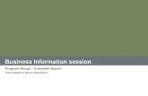 Business Information Session - Complete Report