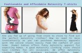 Fashionable and Affordable Maternity T-shirts