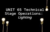 Unit 65 technical stage operations lighting