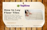 Laying Floor Tiles: A DIY How-to Guide