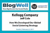 BlogWell Austin Social Media Case Study: Kellogg Company, presented by Jeff Cole