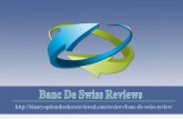 Banc De Swiss Reviews