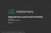 Pandoland 2015: Q1-Q2 State of Startups | Mattermark