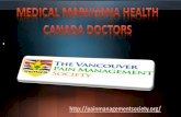 Medical Marijuana Health Canada Doctors