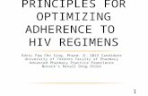 Tools and Principles for Optimizing Adherence to HIV Regimens