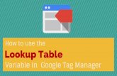 Google Tag Manager Variable Lookup Table explained - GTM Training video