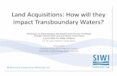 Land acquisitions: How will they impact on transboundary waters?