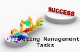 Successful marketing management tasks.