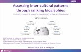 Assessing inter-cultural patterns through ranking biographiesBiographies
