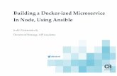 AnsibleBuilding a Docker-ized Microservice  In Node, Using Ansible - AnsibleFest NY 2015