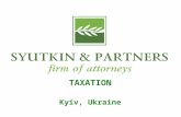 Syutkin and Partner, Practices: TAXATION