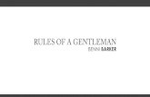 Rules of a Gentleman with Benni Barker