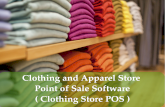 Clothing and Apparel Store Point of Sale Software