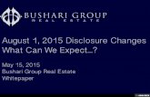 Bushari Group - August 1, 2015 Changes