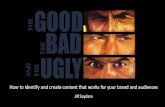 The Good, The Bad and The Ugly Jill Saydam Engage 2015