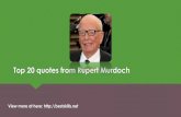 Top 20 quotes from Rupert Murdoch
