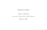 Discount rates, Почетная лекция по финансам при поддержке Морган Стэнли - Джон Кокрейн