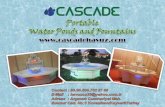 Cascade Portable Water Ponds and Fountains
