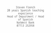Steven French Languages - Beginners Spanish Unidad 1 y 2