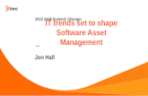 IT Trends Set to Shape Software Asset Management (IBSMA SAM Summit June 2015)
